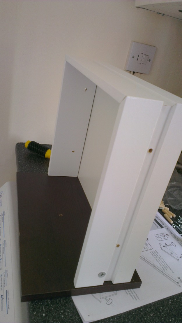 Setting about doing the drawers first. I wanted to be sure I follow the instruction manual and not act too smart!